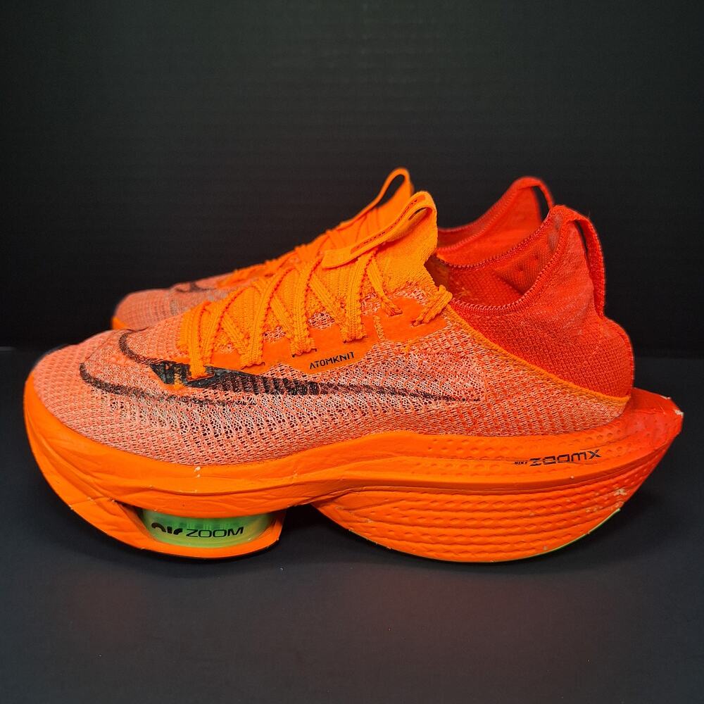 Nike Air Zoom Alphafly NEXT% 2 Womens 6.5 Total Orange DN3559-800 Running Shoes - Picture 4 of 16